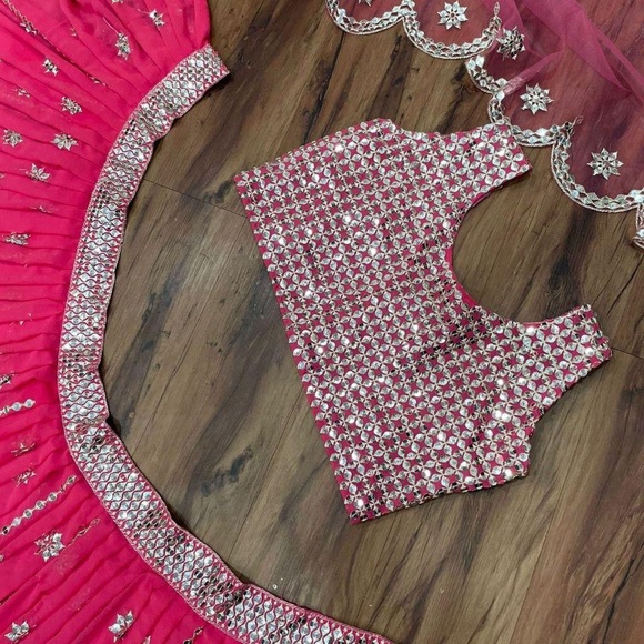 Mirror work Lehenga Choli- Virsa Fashionn - Picture 4 of 4